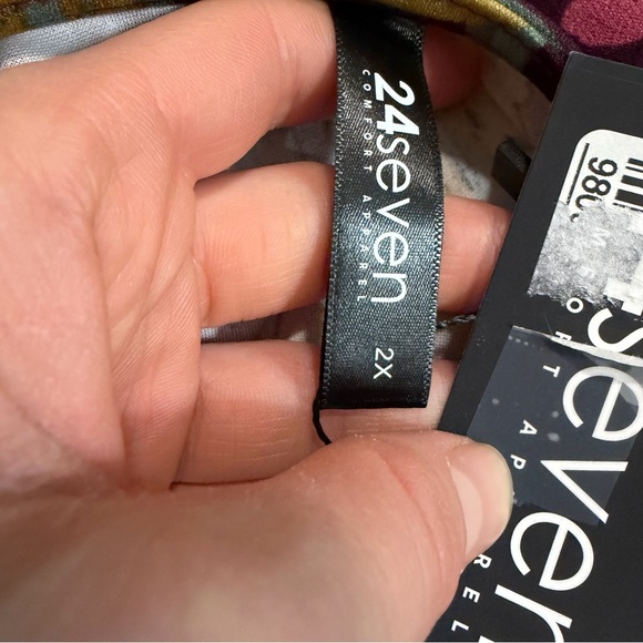 24seven Comfort Apparel
Women's Floral Print Faux Wrap Dress - Picture 4 of 4